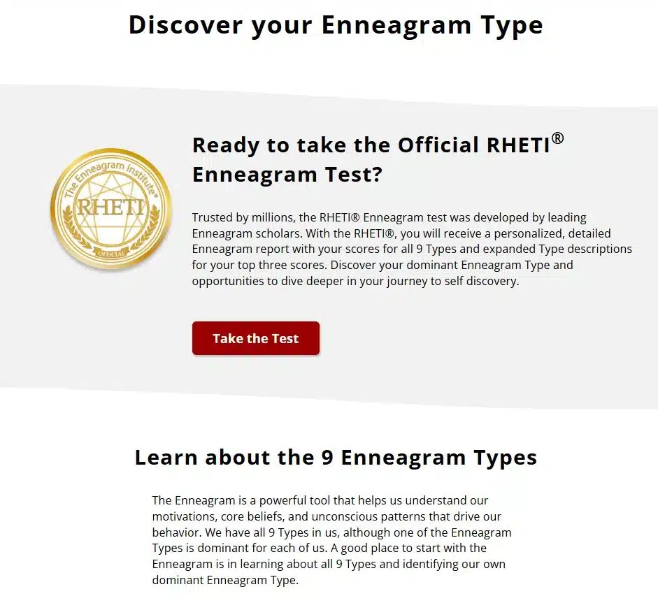 Enneagram Personality Test