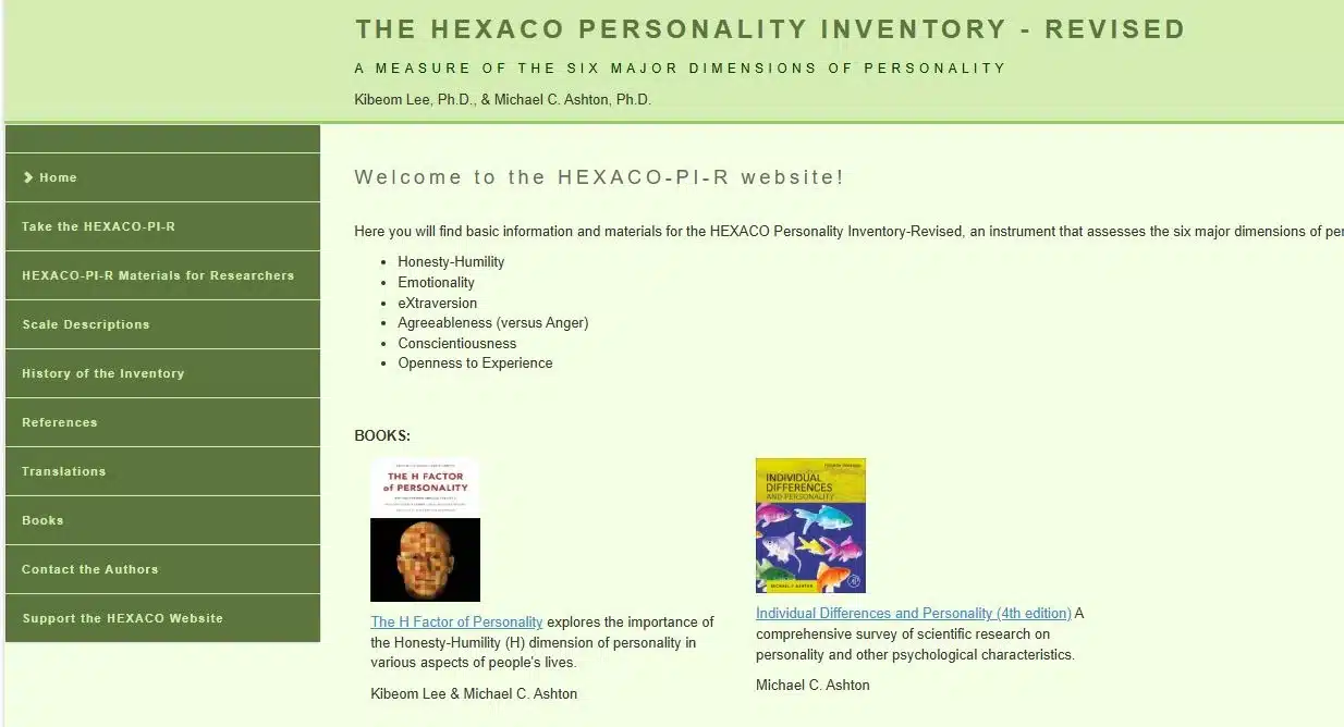 HEXACO Personality Inventory