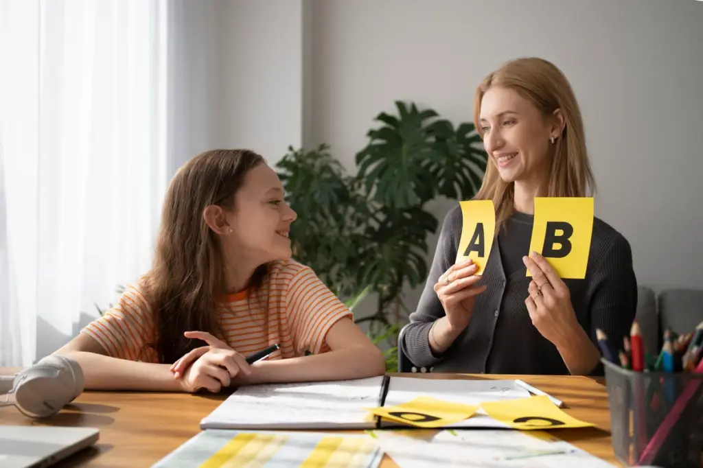 side-view-smiley-girl-teacher