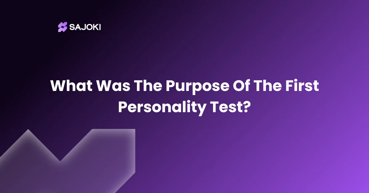 What Was The Purpose Of The First Personality Test